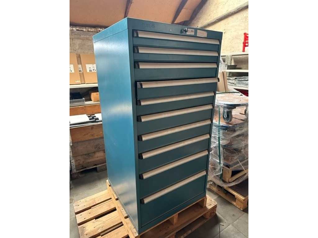 Chest of drawers 115 11L H1400 - telesc. 50kg. blue