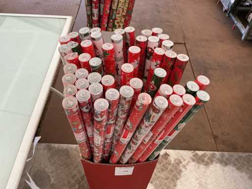 Carta Natale. Geschenkverpackung aus Papier, Weihnachten. (50-fach)