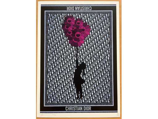 DEATH NYC : Banksy Girl with Balloon 52/100