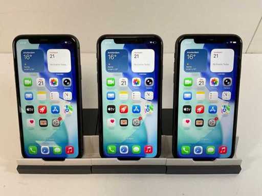 Apple iPhone 11 - 64GB - Negru (3x)