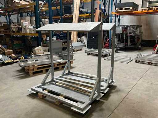 Inverter mounting frame flat roof (6x)