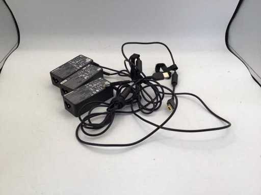 Lenovo 45 Watts adaptateur portable jaune Connexion rectangle Jaune Pièce ordinateur (3x)