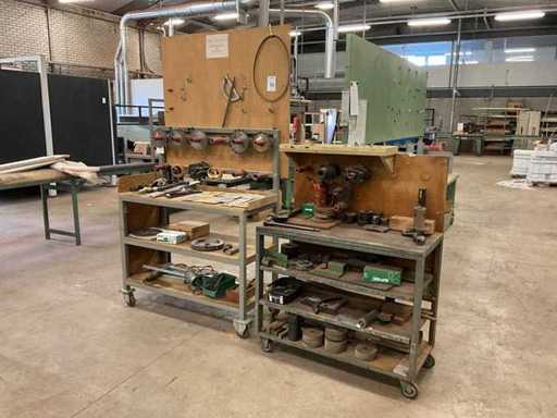 Diverse frees -en machinetoebehoren