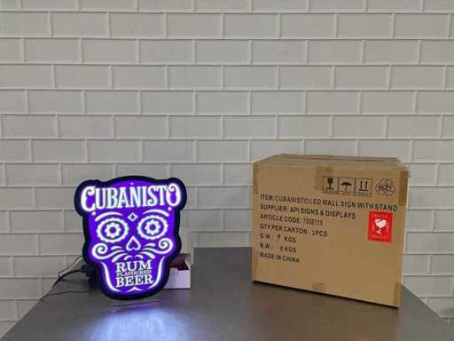 Cubanisto - Led Wall Sign (3x)