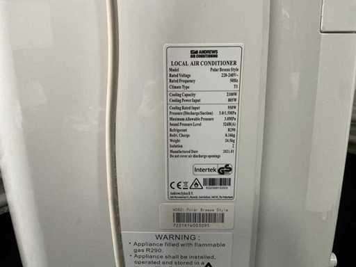 Condizionatore d'aria Andrews Polar Breeze Style 2021