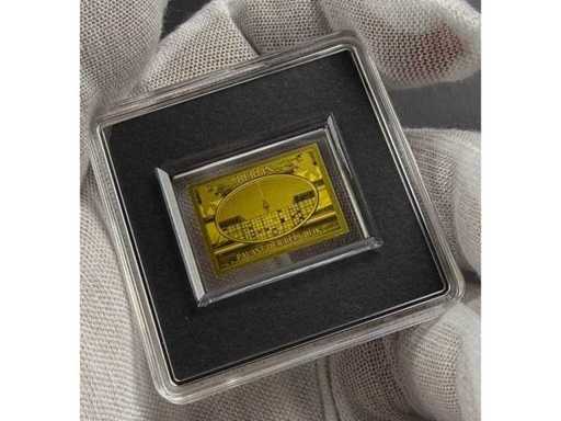 Exklusive 1/500 oz Feingoldmünze „Berlin – Palast der Republik“ aus 999 Fine Gold mit detailreicher Darstellung des historischen DDR-Bauwerks