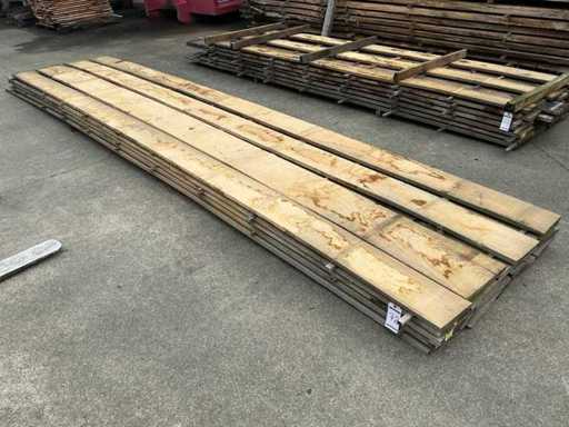 Oak planks 22 mm 0.418 m3