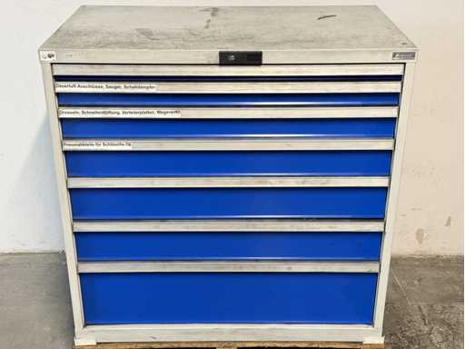   Drawer cabinet with contents