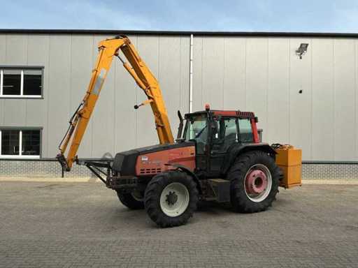 1999 Valtra Valmet 8150 HiTech All-wheel drive agricultural tractor with mowing arm