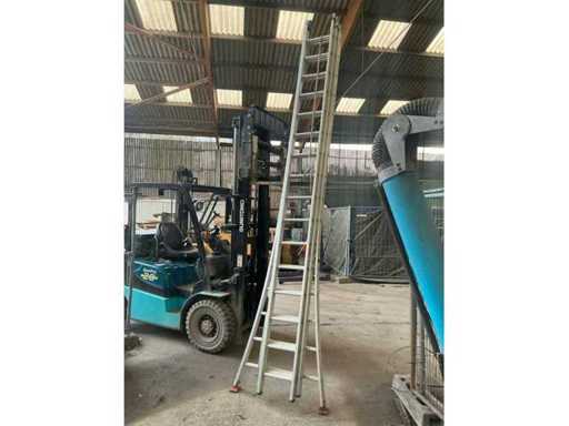 Échelle coulissante solide 3x16 en 3 parties