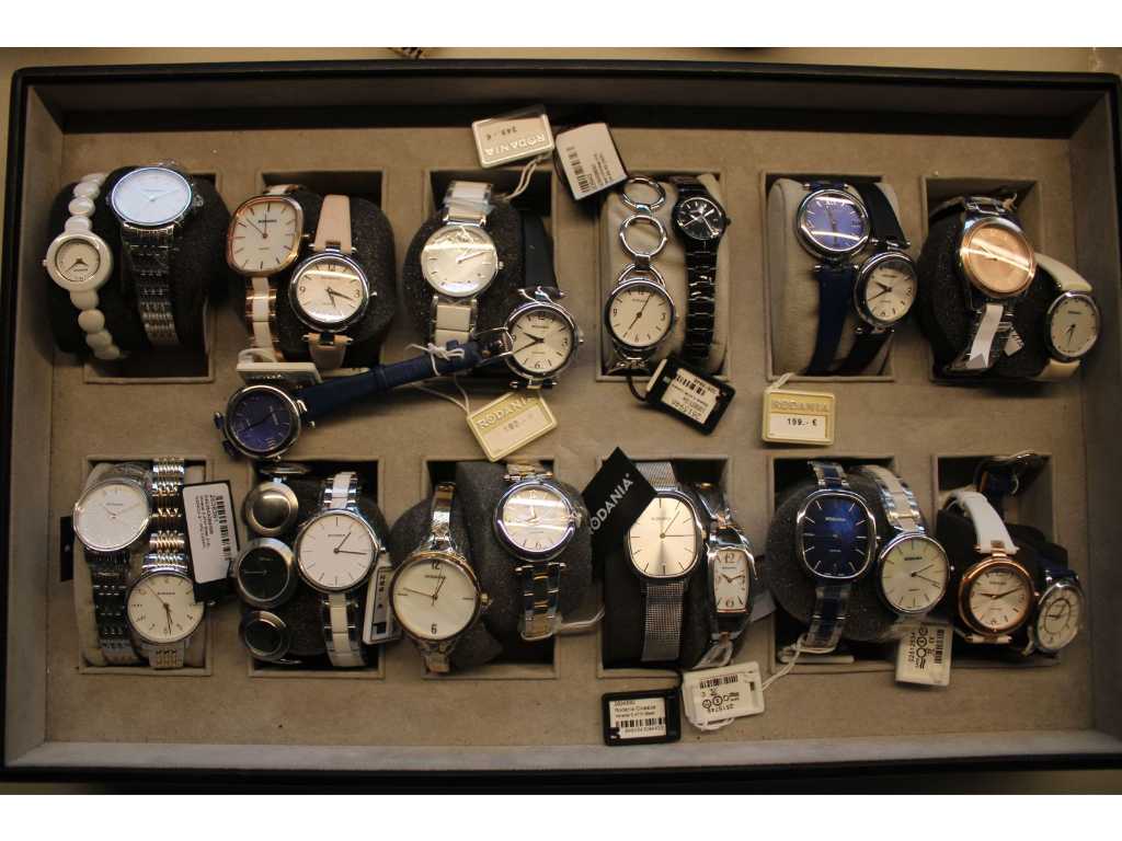 25 different RODANIA ladies' watches, including: Ref. 2506240, Ref. 2515749, Ref. 2511547, Ref. 2515743, Ref. 2511540