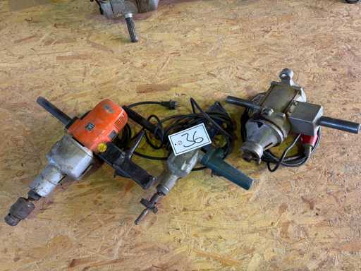   3 electric drills