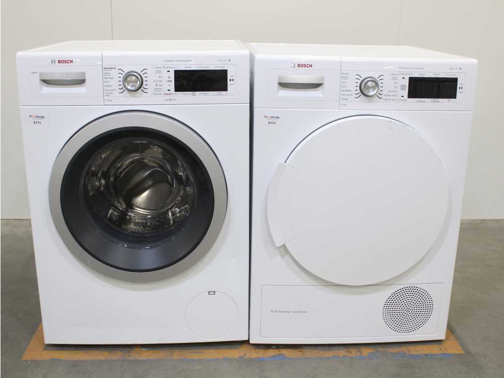 Bosch Series|8 i-Dos Washer & Bosch Series|8 SelfCleaning Condenser Dryer