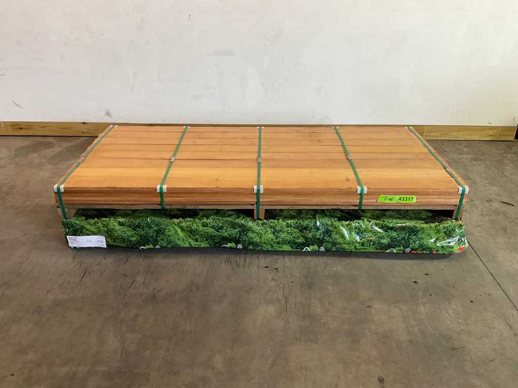20,64m² Elephant - decking board hardwood semi-ribbed 215x12x1.9 cm 