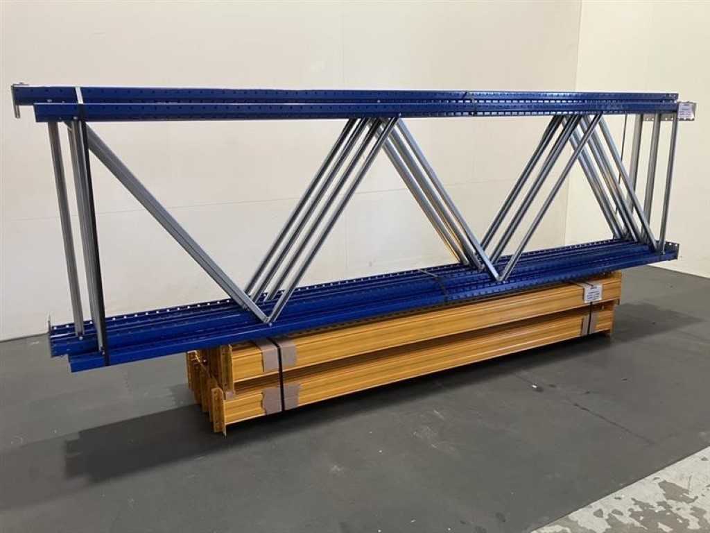 Pallet racking Length 11300 mm, Height 4000 mm , Depth 1100 mm 3 levels , New