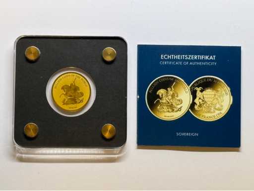 1/500 OZ 999 Fine Gold Springbok Chad