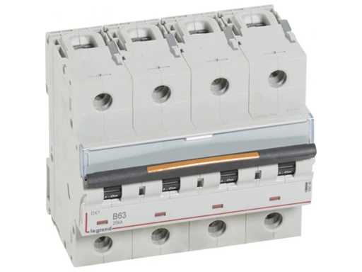 Legrand 6TE 409748 Interruttore automatico zero B63 B caratteristica 63A 4P
