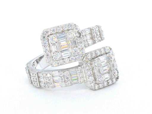Design ring met emeralds en briljanten