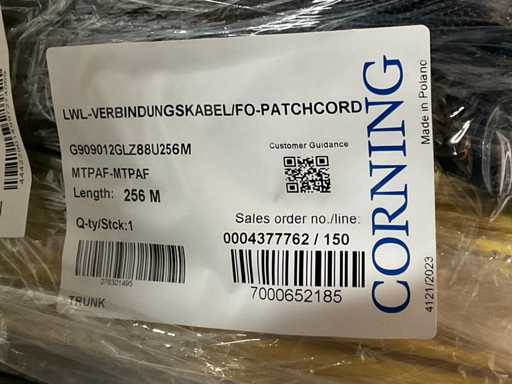 Corning MTPAF Rolls kabel do połączenia światłowodowo (7x)