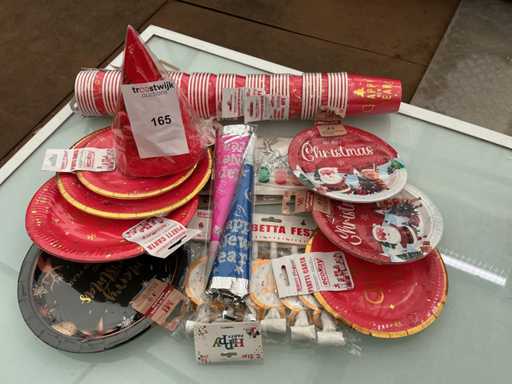 Party Weihnachten, Tischdekoration.