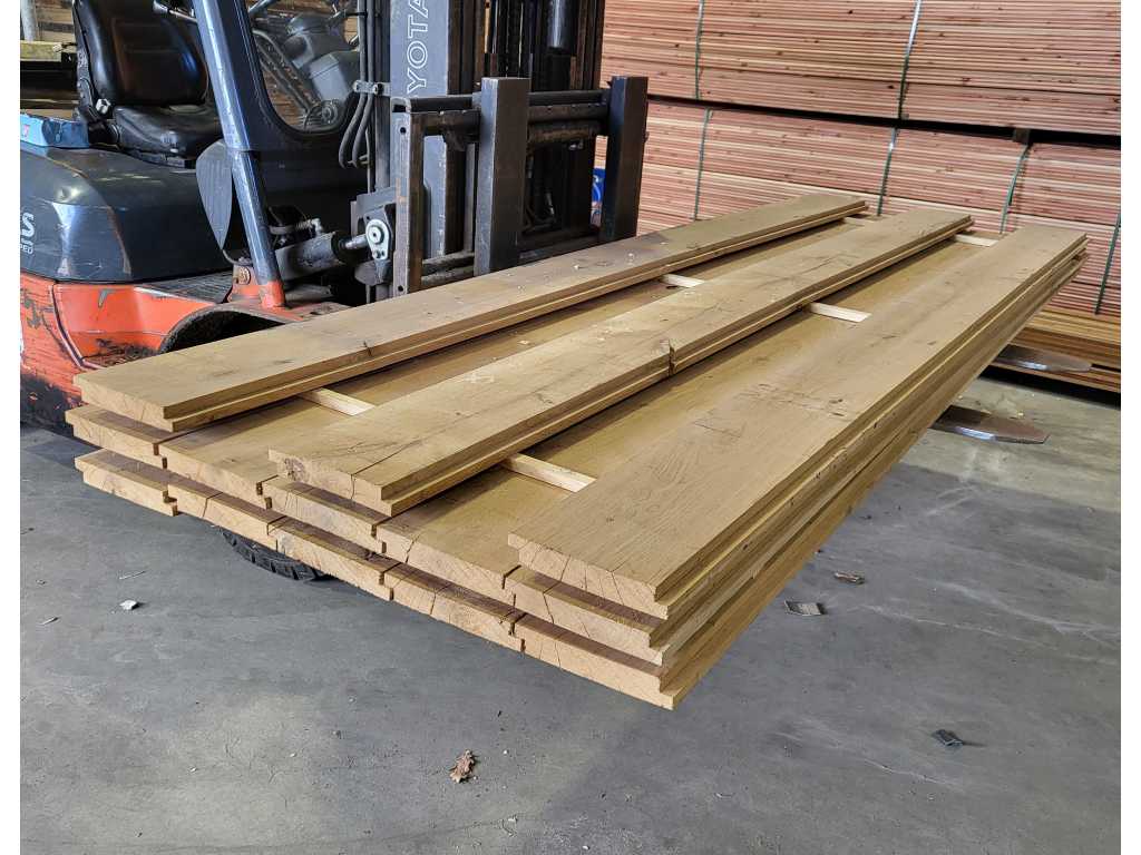 7.60 m2 Rustic Oak WAGON PARTS 32 x 195 mm 13 pcs/ 300 cm