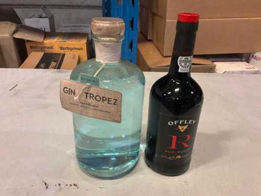 Lotto di porto e gin