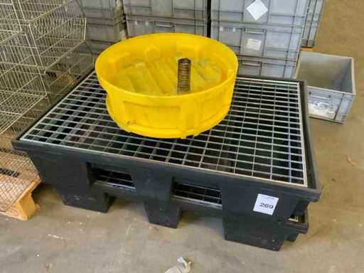Plastic drip tray (2x)
