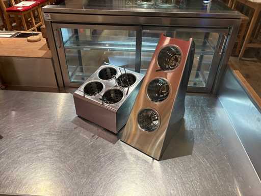 RVS bestekhouder (2x)