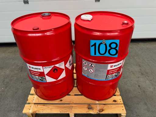 Würth Brake Cleaner 2 x 60L Barrels Art. 0890 108 760