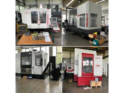 Well-maintained machinery from the closure of a mould maker (Hermle, Röders, POS, Deckel, Mitsubishi, Reis and much more)
