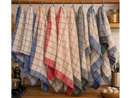 Set of 216 cotton tea towels 50 x 70 cm
