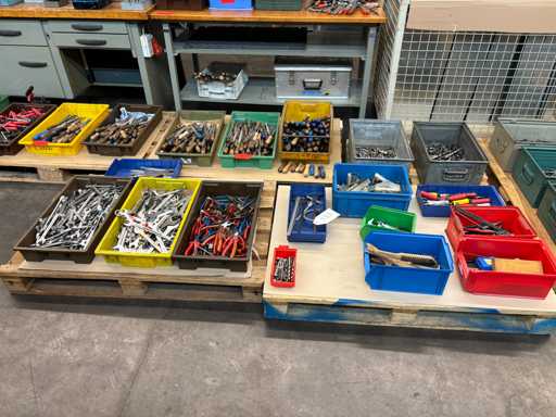   Large batch of hand tools