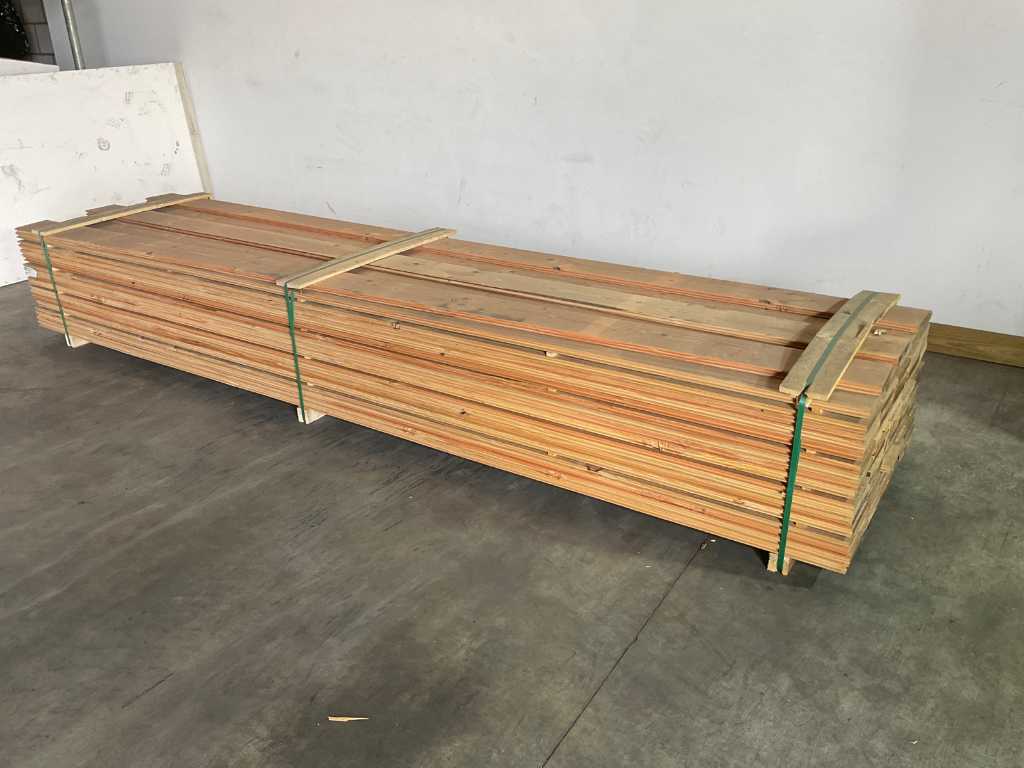 douglas plank met mes en groef 400x18.5x2.5 cm (22x)