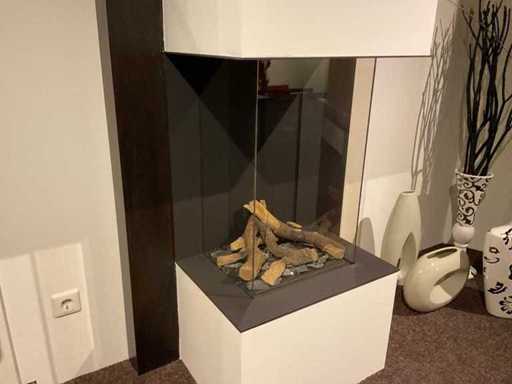 Bellfires Vieuwbell vertikaler Eingebauter Gaskamin