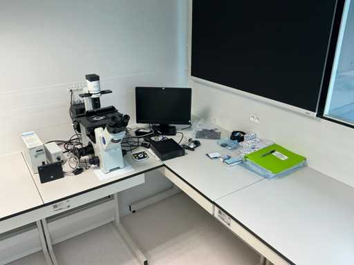 Olympus IX51 Microscoop met Monitor