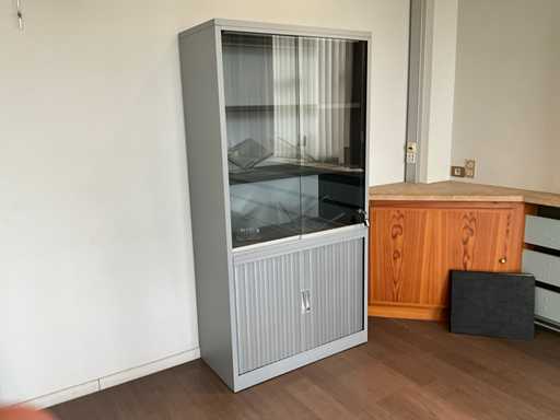 TDS Metalen vitrine-rolluikkast