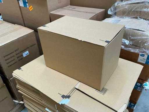 Partij kartonnen vouwdozen met zelfklevende sluiting 400x260x260mm (120x)