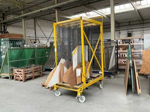 Cărucior de sticlă / compartiment