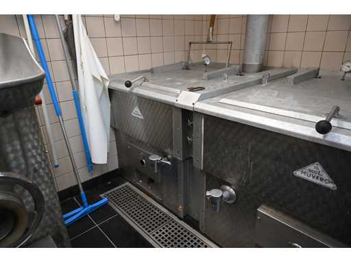 Bouilloire Muvero 200L en acier inoxydable