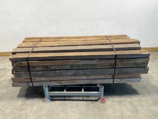 Teakholzbalken getrocknet 240x8-24 cm (44x)