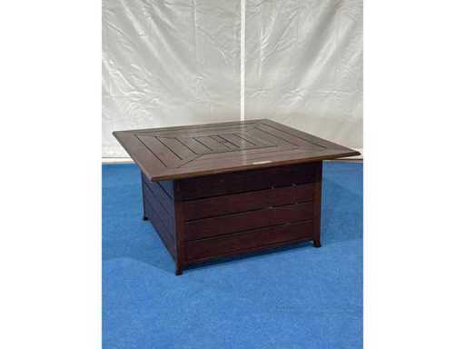 Masă de foc pe gaz alu - Șemineu de grădină