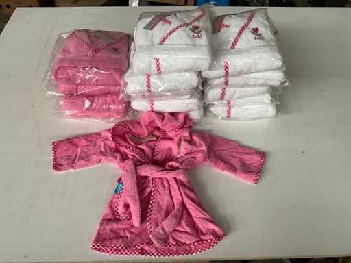 Kind! Bathrobe girls 0-12 months (15x)