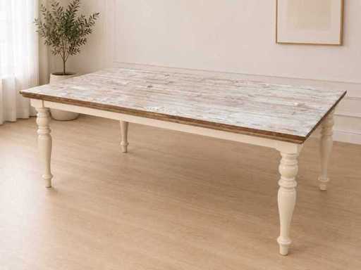 Table à manger en bois Fleur