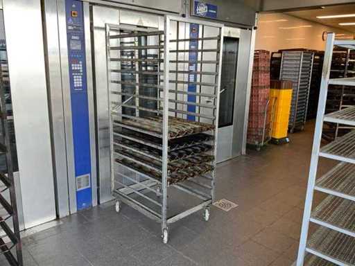 Carrello da forno in acciaio inox Van 't Wout 16 pezzi