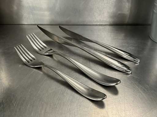 Mepra Inox Italy - Forma - 4-Piece Knife & Fork set (10x)