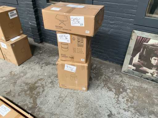 Housecraft Living Verschiedene Hocker (3x)