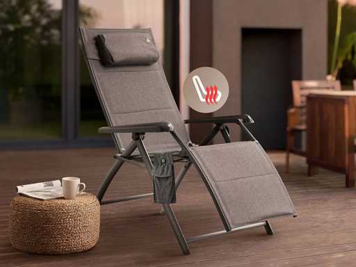 Fauteuil met verwarmde functie en nekkussen