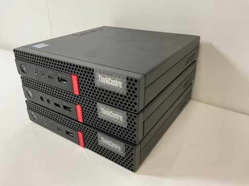 Lenovo ThinkCentre M720q, Core(TM) i5 di 8a generazione, 8 GB di RAM, 128 GB di NVMe Mini Desktop (3x)