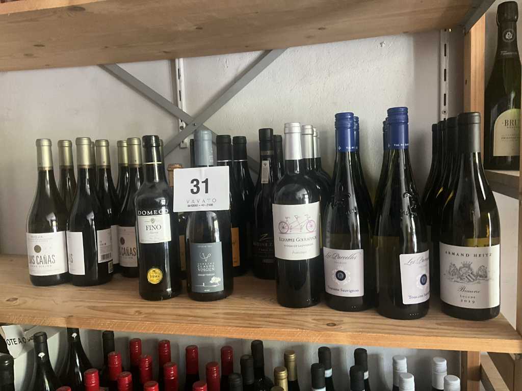 Plm 32 diverse flessen witte wijn
