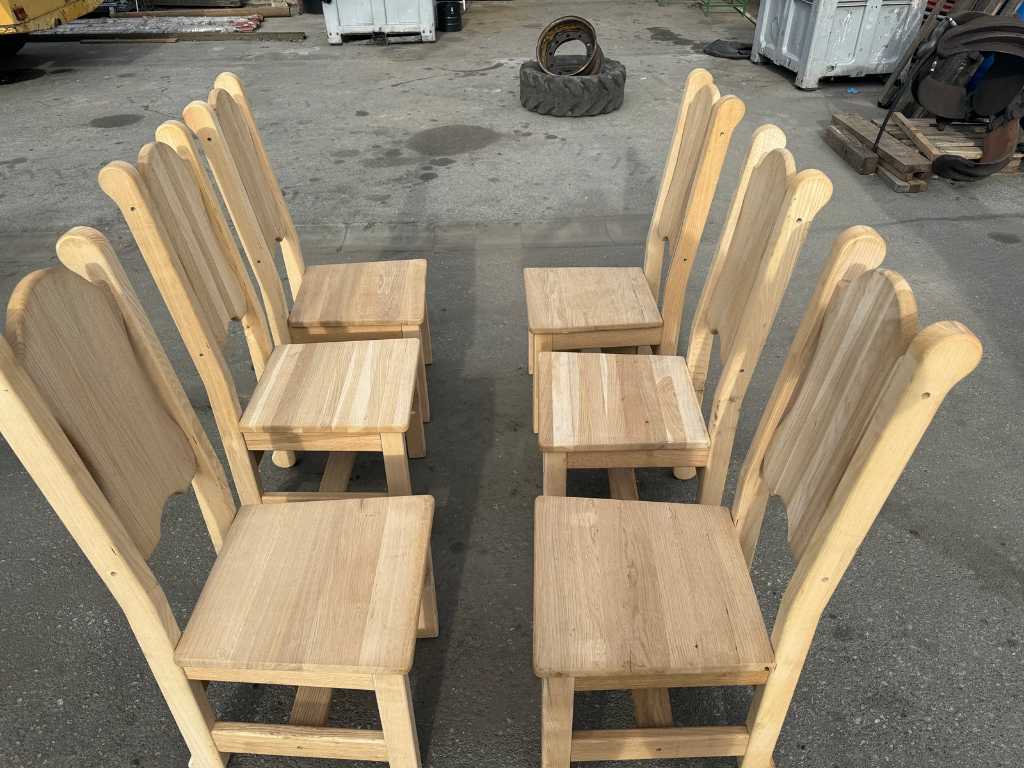 Sedie da pranzo in legno (6x)